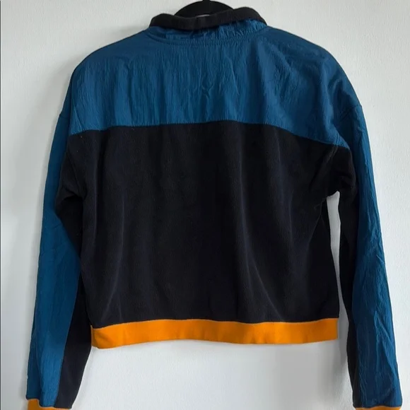 Nike Black and Blue Quarter-Zip with Orange Highlights - Picture 5 of 5